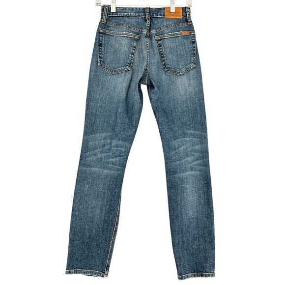 Joe's The Debbie Blue Distressed High Rise Straight‎ Leg Ankle Jeans Size 24 - Picture 2 of 9